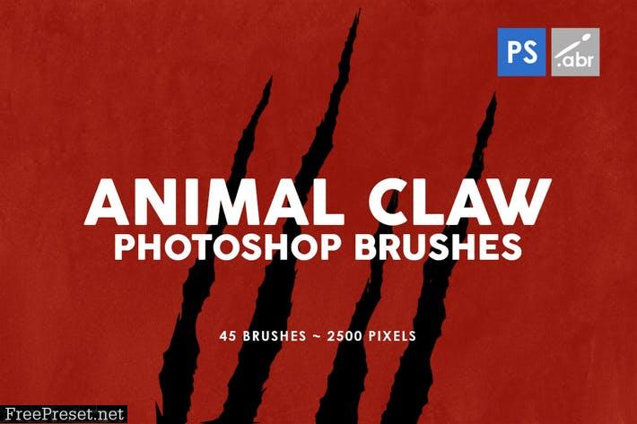 45 Animal Claw Photoshop Stamp Brushes XNGLT3B