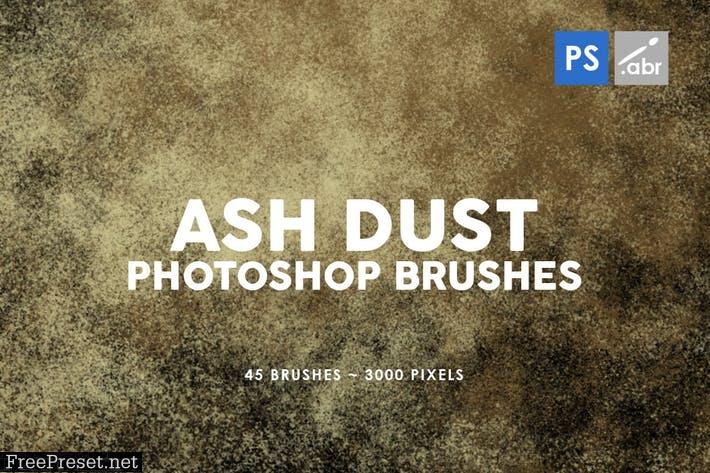 45 Ash Dust Photoshop Stamp Brushes WXPLT56