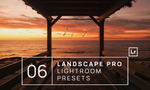 6 Landscape Pro Lightroom Presets + Mobile