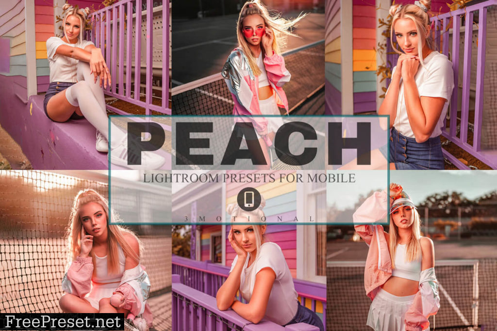6 Peach Mobile Lightroom Presets 4211621