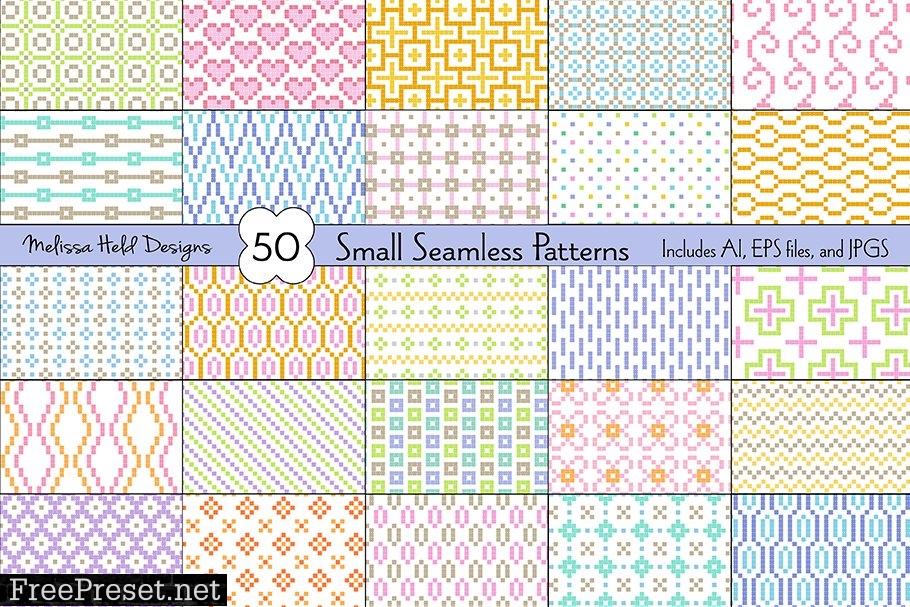 Small Seamless Geometric Patterns