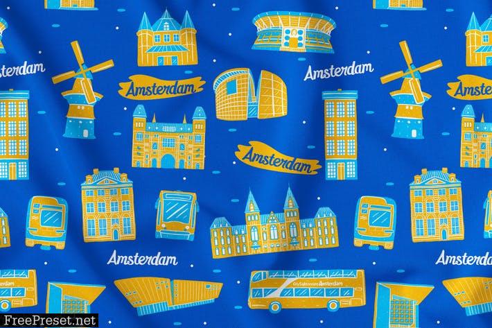 Amsterdam Seamless Pattern TJA54DM