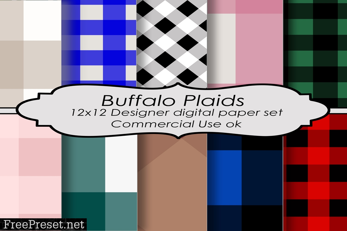 Buffalo Plaids Pattern Backgrounds