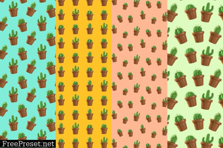 Cactus Plant Patterns Bundle PP547FH