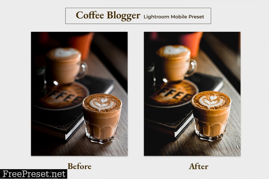 Coffee Blogger Lightroom Mobile Preset