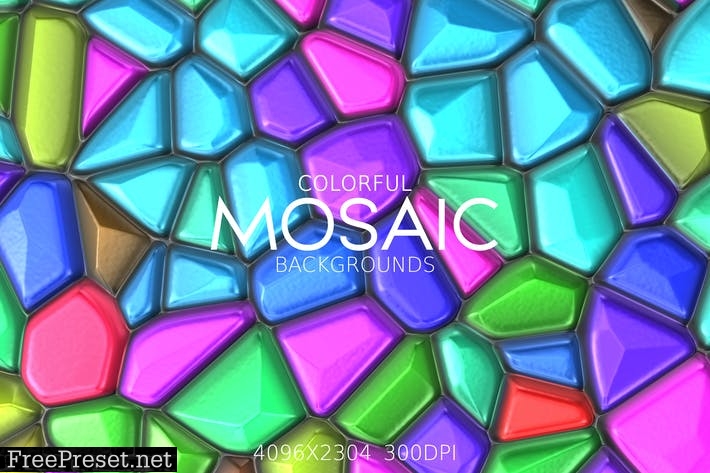 Colorful Mosaic Backgrounds H9C2VXY