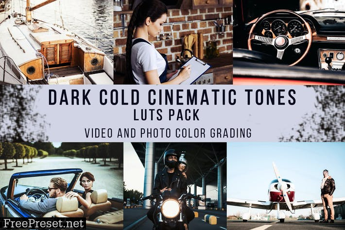 Dark Cold Cinematic Tones | LUTs Pack