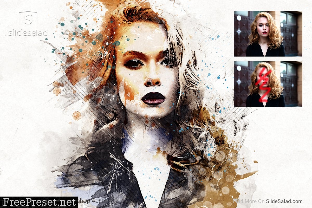 Digital Painting Photoshop Action 4611836