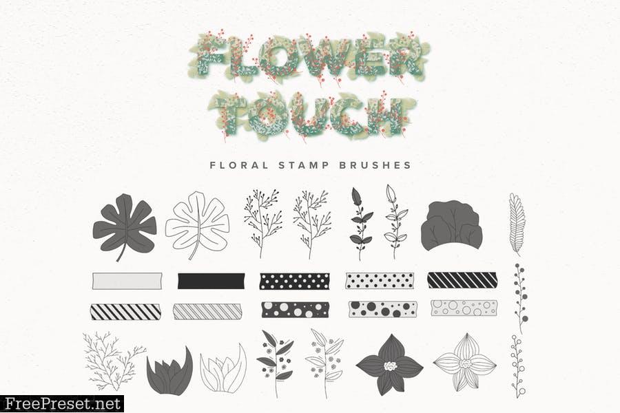 Flower Touch Procreate Brushes QX4MFBV