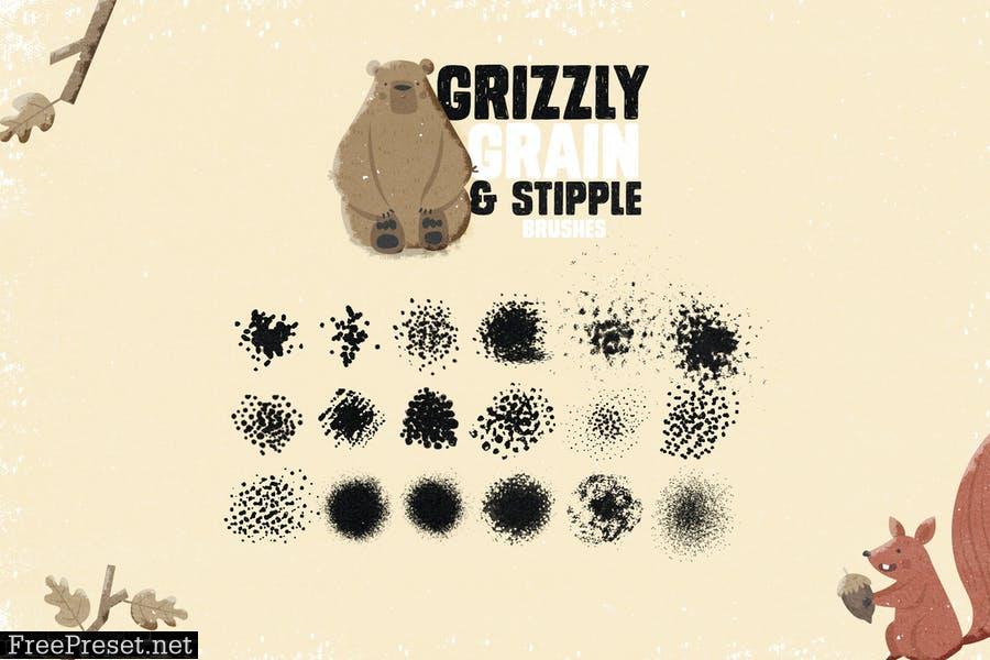 Grizzly Grain & Stipple Shader Brushes SRBDB6D