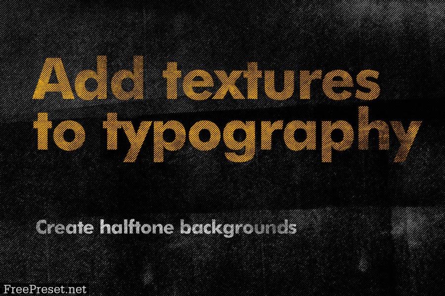 Halftone Line Textures H4SFFQG