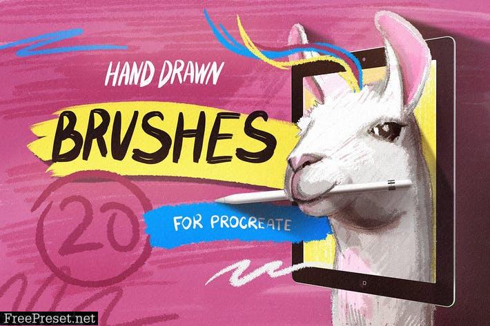 Hand Drawn Brushes for Procreate AZYB6VX