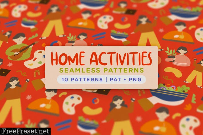 Home Activity Seamless Patterns AQCG556