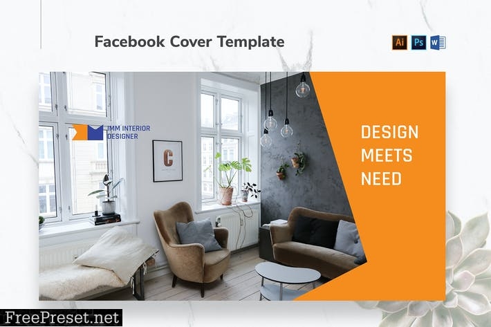 Interior Designer Firm Facebook Cover MG425EJ