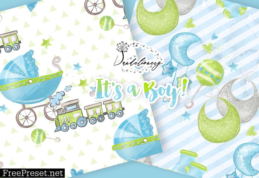 It's a Boy! digital paper pack YDC3CPA