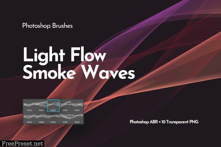 Light Smoke Waves Photoshop Brushes Z3QC657