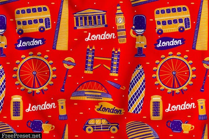 London Seamless Pattern 8KJ76PP