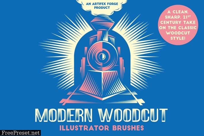 Modern Woodcut Brushes KF3K7D