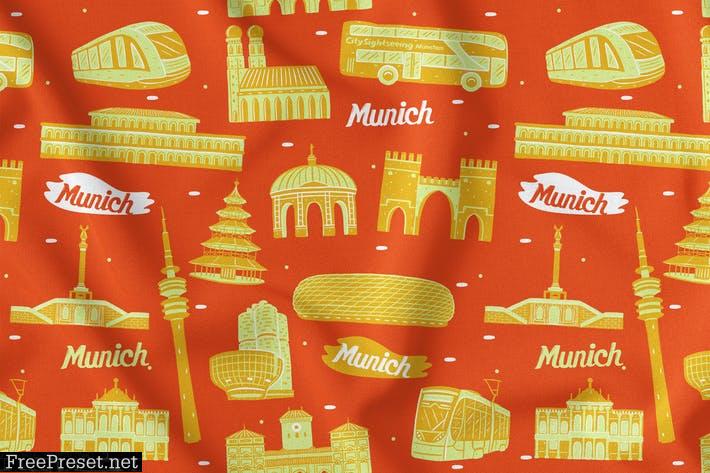 Munich Seamless Pattern ESZJNMR