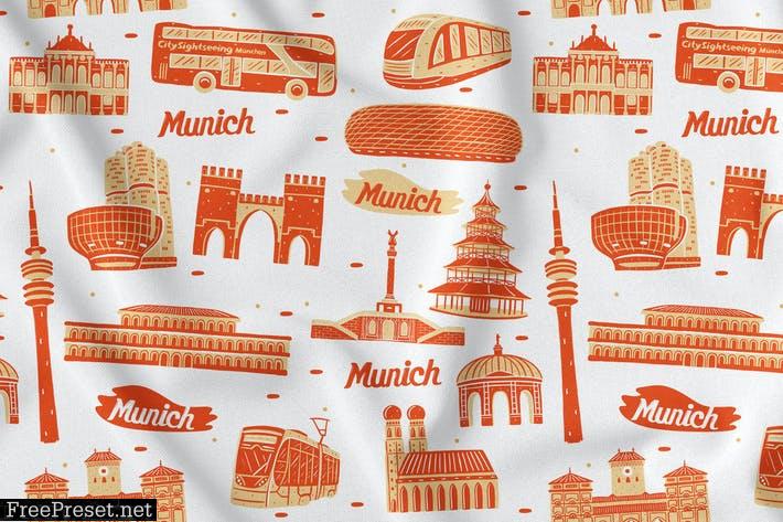 Munich Seamless Pattern XWDVEB5