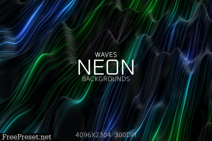Neon Waves Backgrounds S277VS9