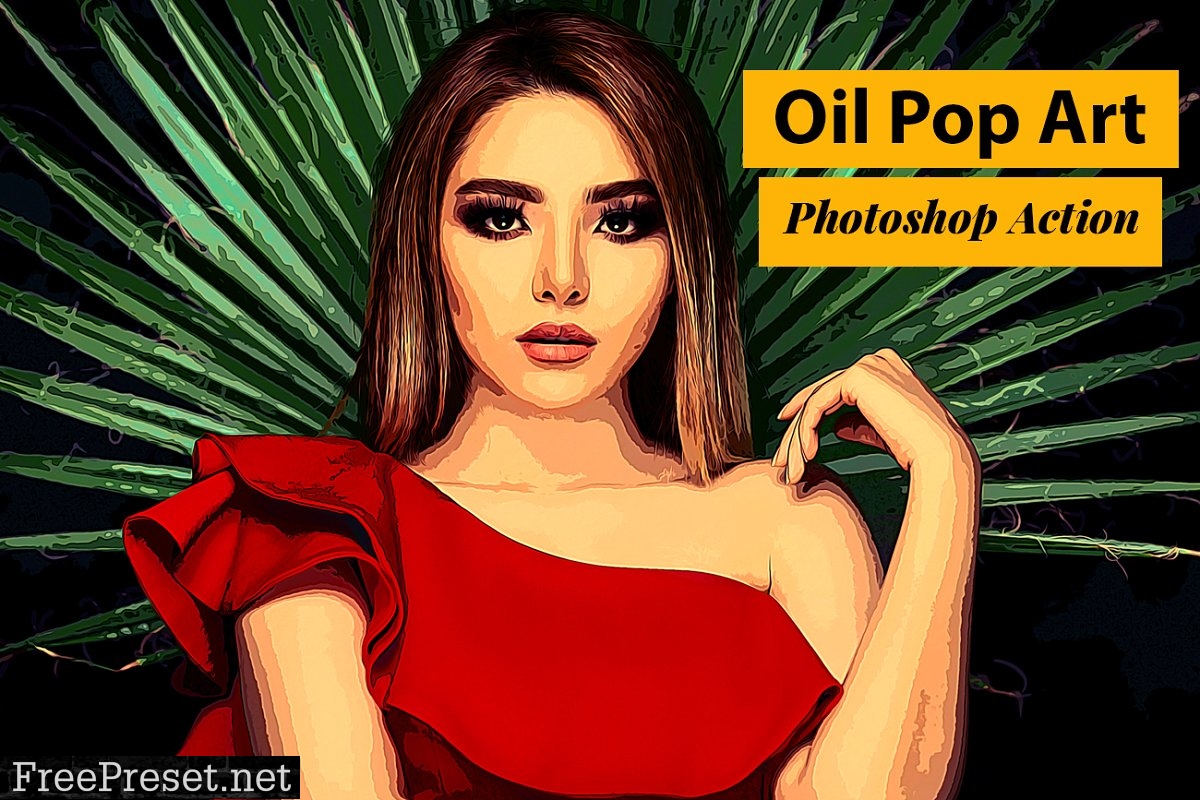 Oil Pop Art Photoshop Action 4849426