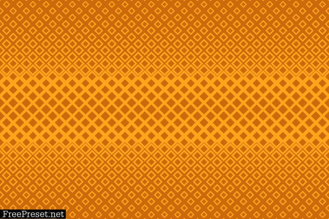 Orange Halftone Square Pattern