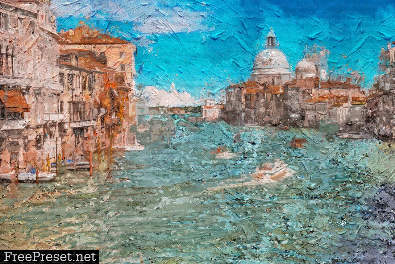 Palette Knife Photoshop Action 26071394