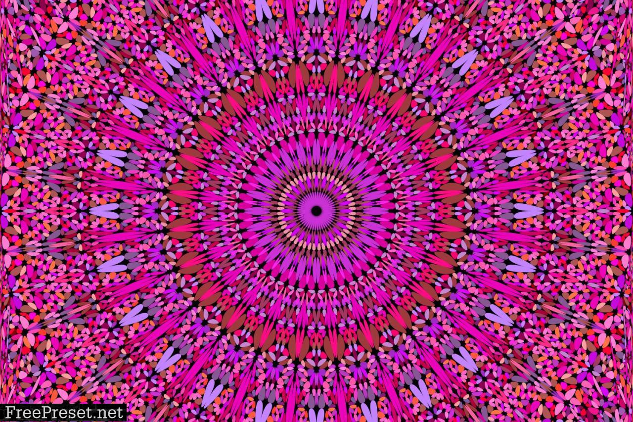 Pink Seamless Mandala Pattern