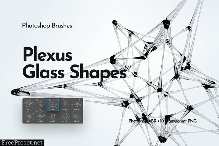 Plexus Glass Shapes Photoshop Brushes 7H2NMPQ