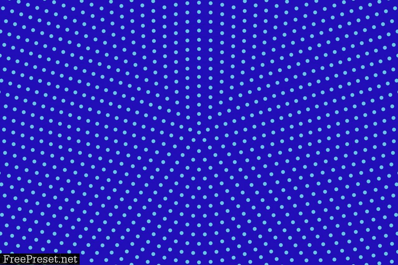 Radial Halftone Dot Pattern