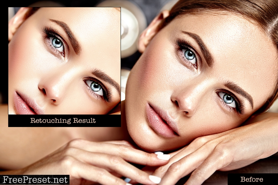 Realistic Skin Retouching PS Action 26204443