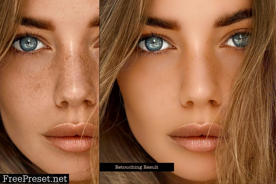 Realistic Skin Retouching PS Action 26204443