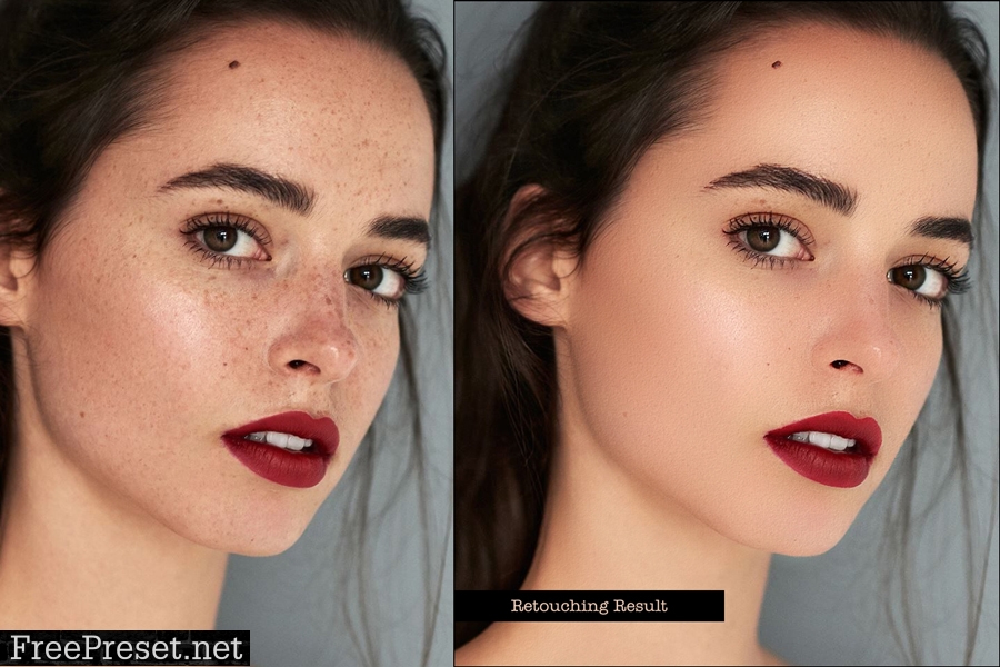 Realistic Skin Retouching PS Action 26204443