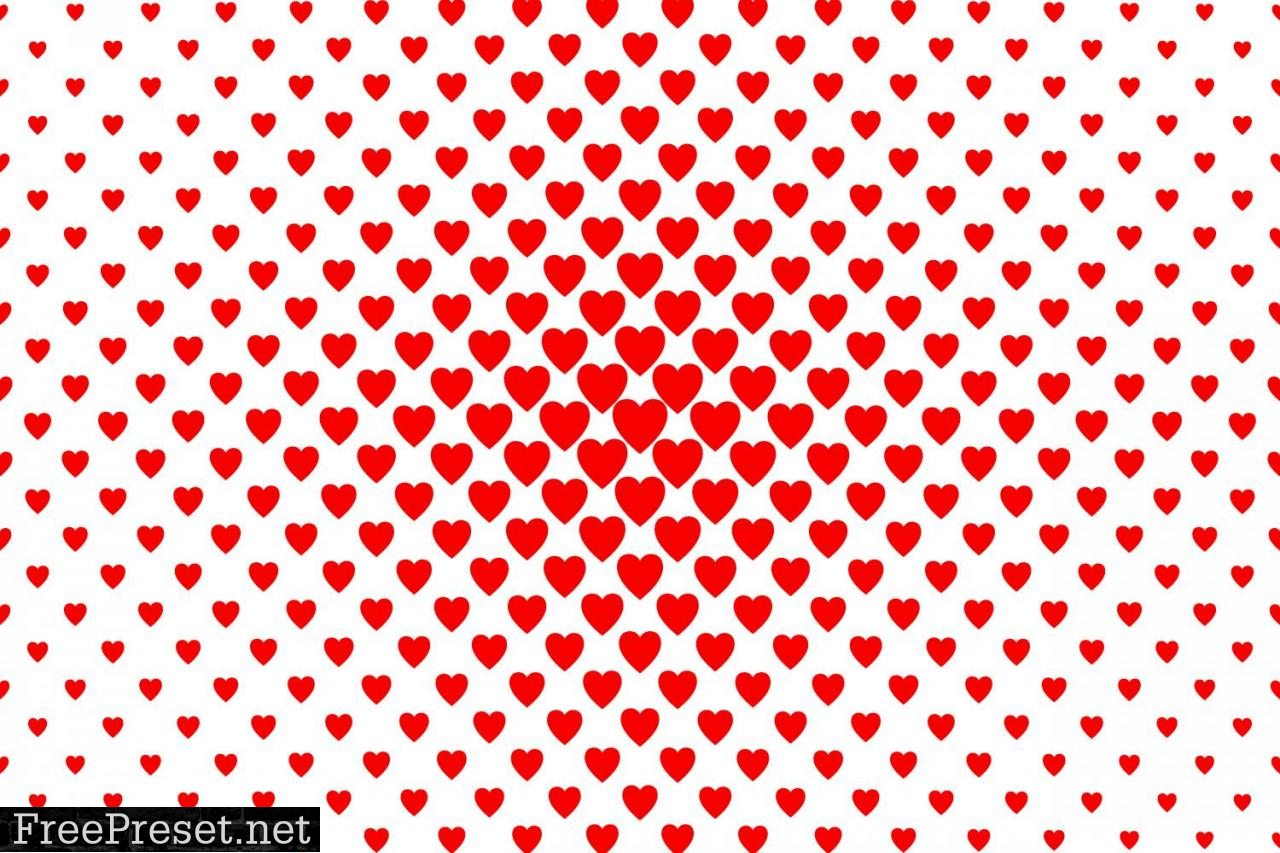 Red Heart Pattern Design