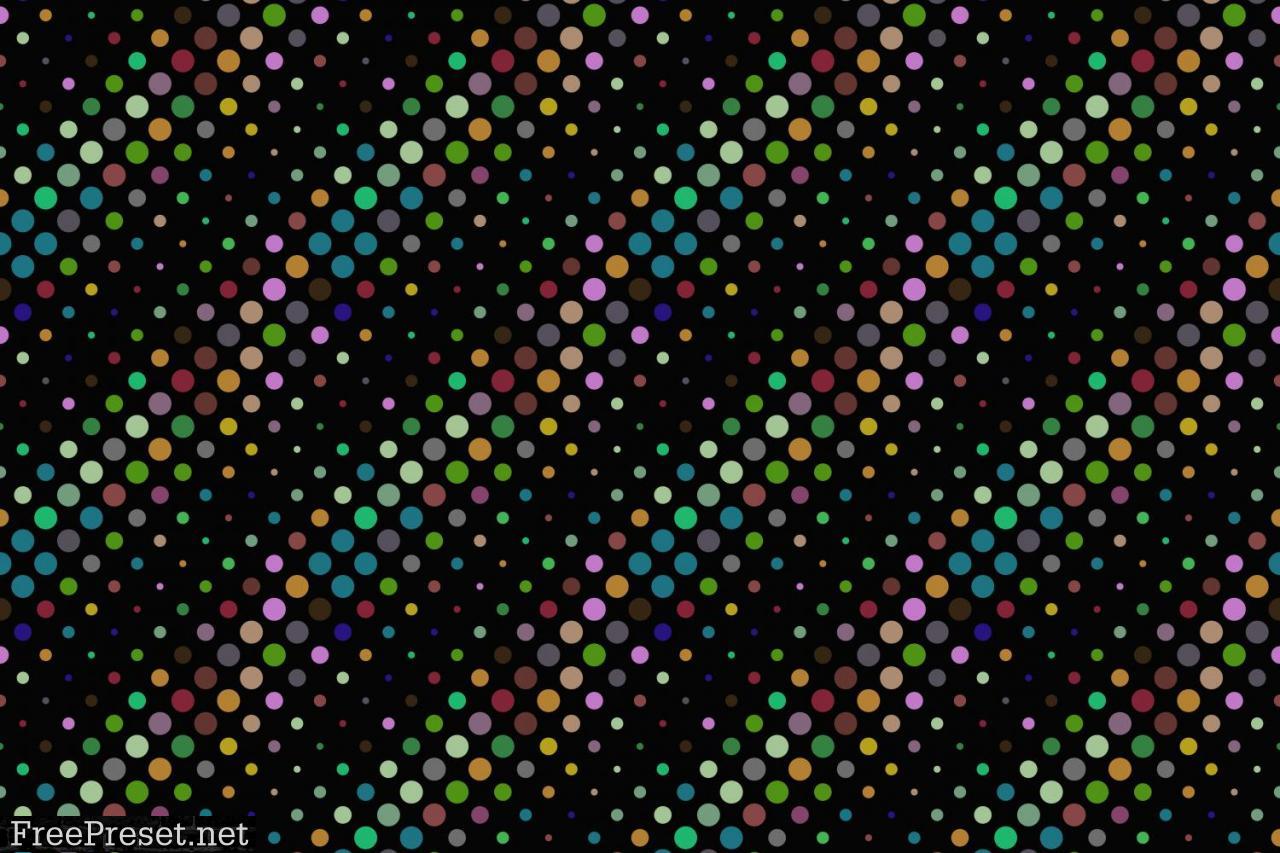 Seamless Colorful Dot Pattern