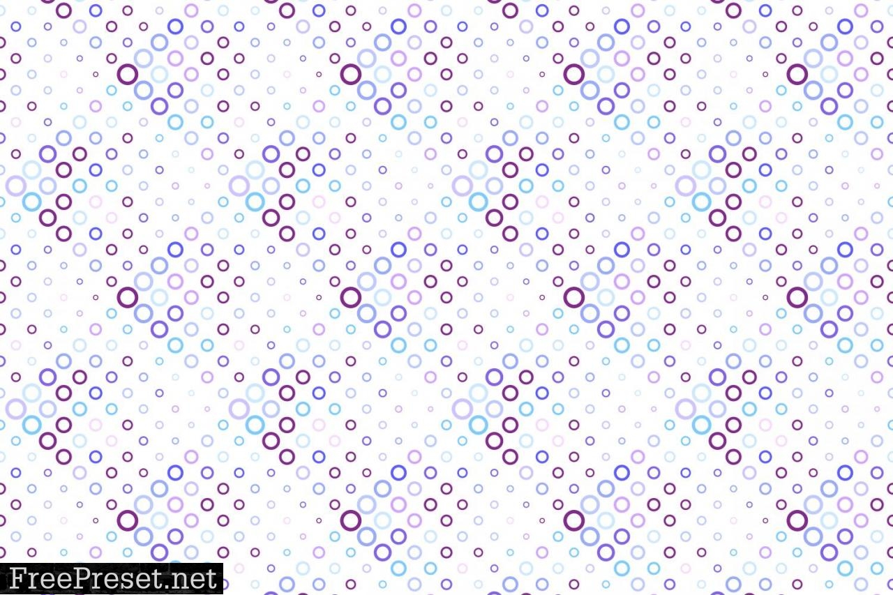 Seamless Multicolored Circle Pattern