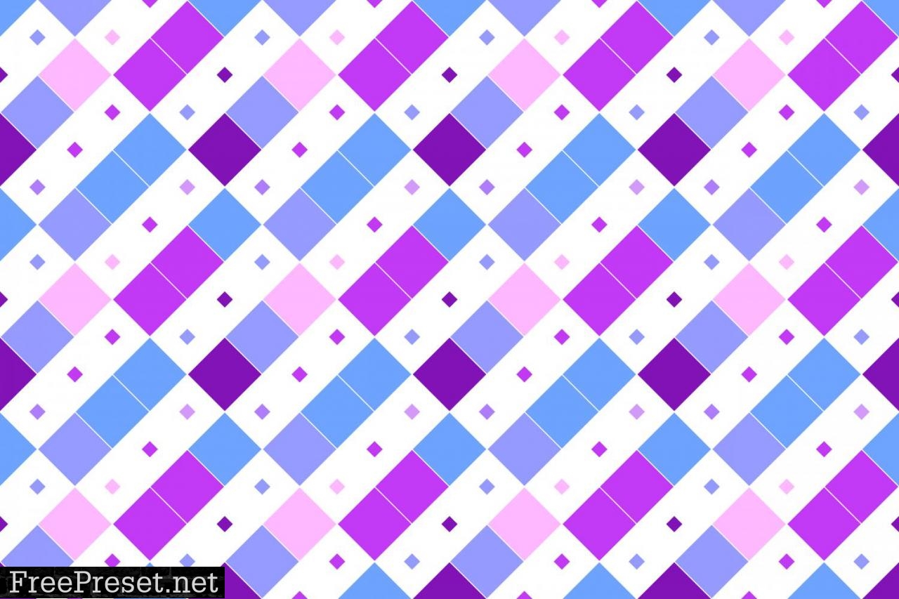 Seamless Multicolored Square Pattern