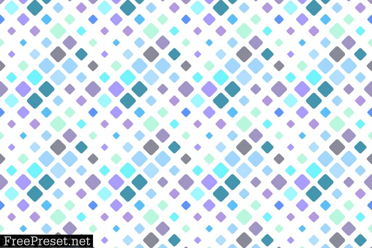 Seamless Multicolored Square Pattern