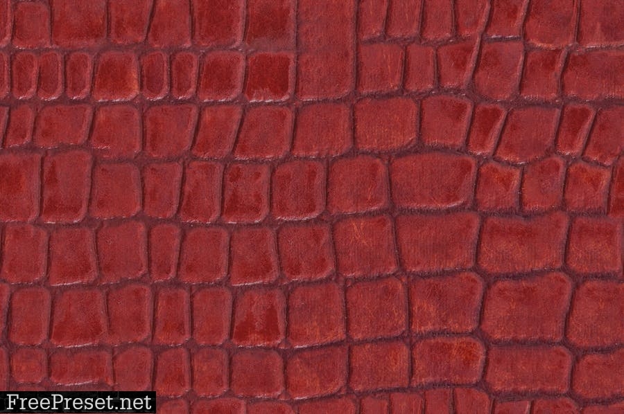 Set of 4 seamless red leather textures YMRNMSZ