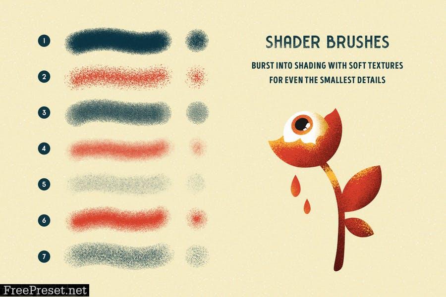 Shader Brushes for Photoshop A8H5EBM