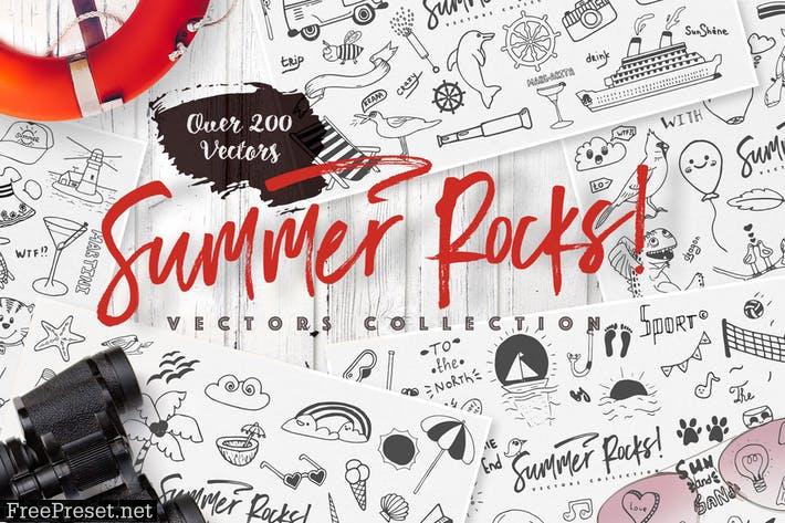 Summer Rocks: Vectors Collection V8E54J3