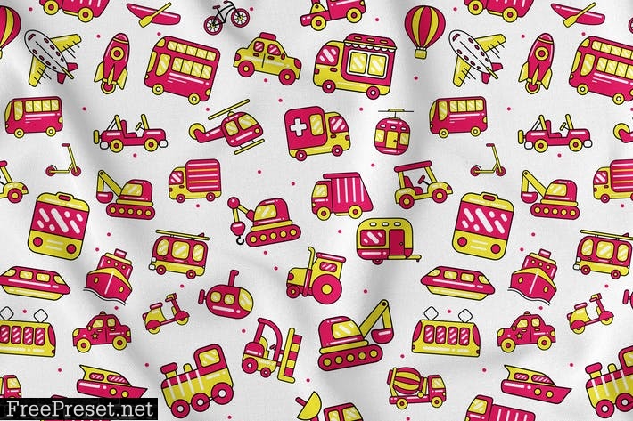 Transport Seamless Pattern LKPDSX9