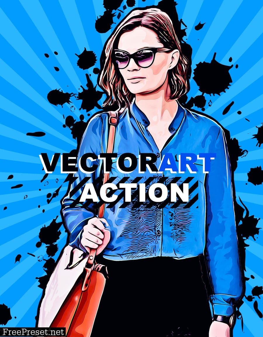 VectorArt Photoshop Action AWKRK2N