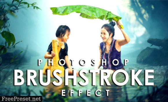 Vibrant Brushstroke Photoshop Action 3802594