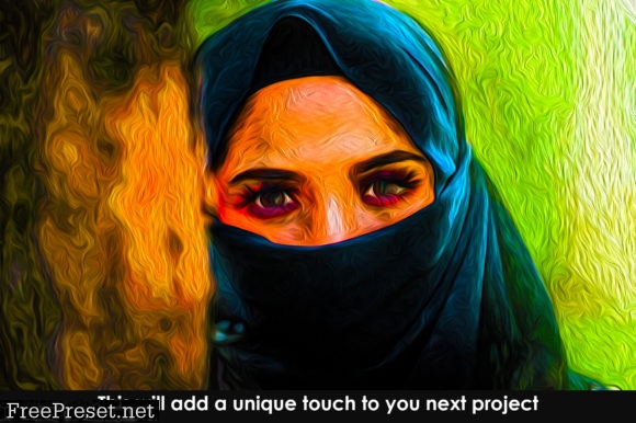 Vibrant Oil Painting Photoshop Action 3802214