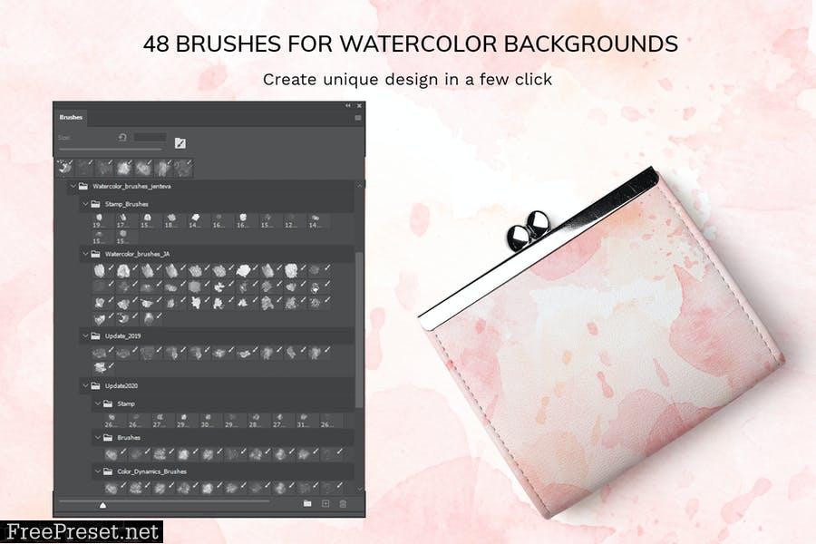 Watercolor Photoshop brush set K7HDU9B