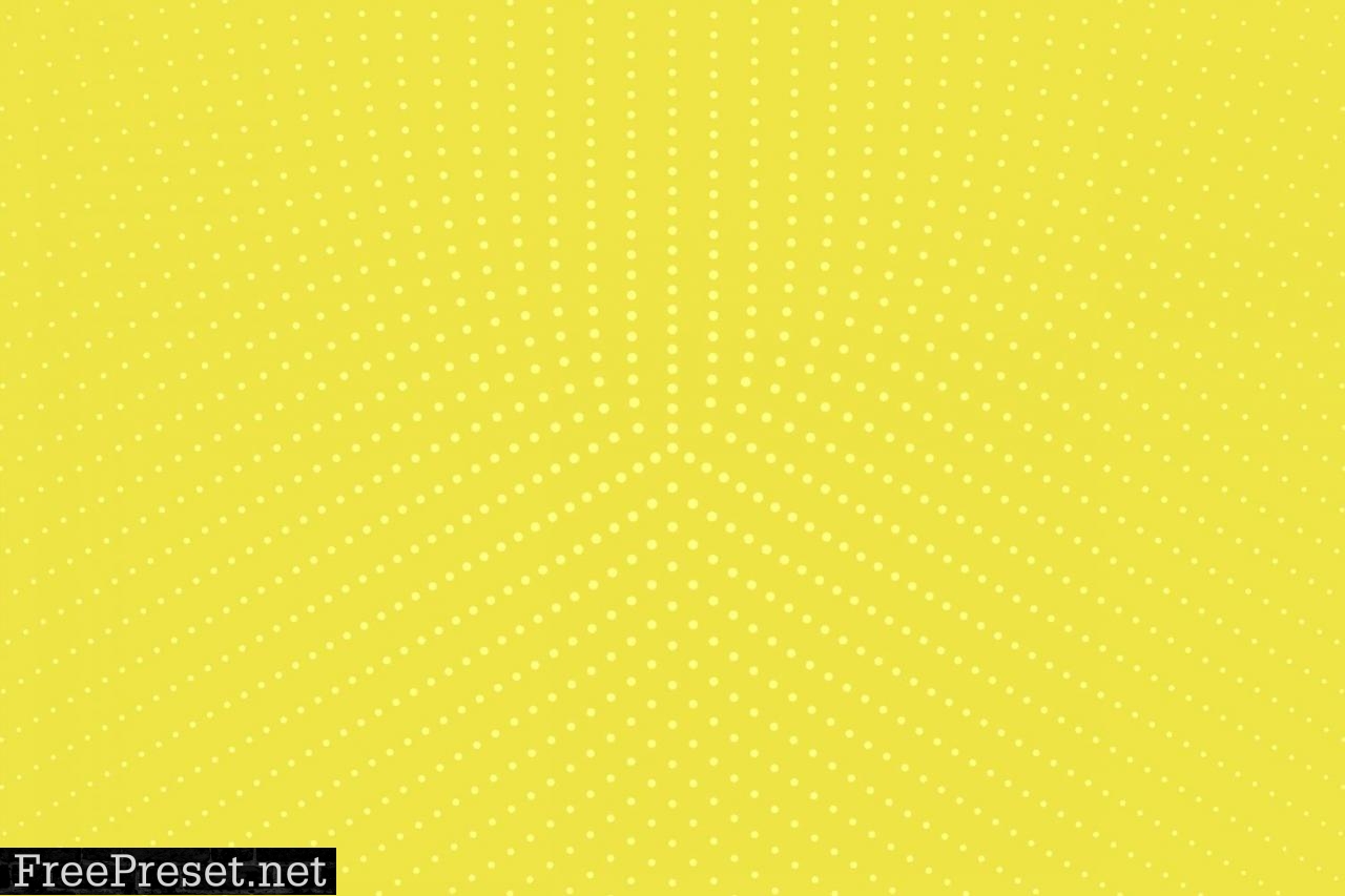 Yellow Halftone Dot Pattern