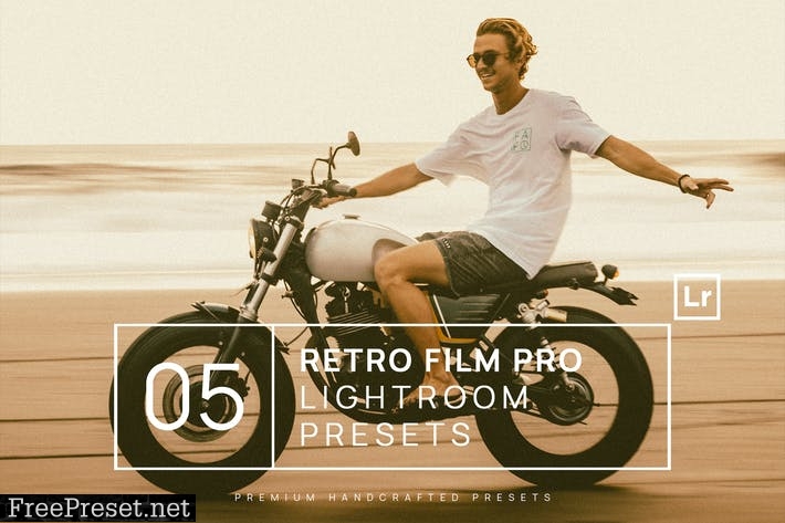 5 Retro Film Pro Lightroom Presets + Mobile