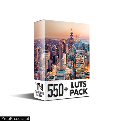 550+ LUTs - Cinematic Pack